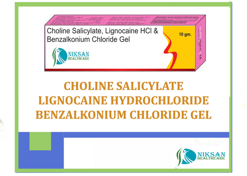 Choline Salicylate Lignocaine Hcl Benzalkonium Gel