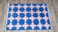 Blue Handloom Cotton Durries