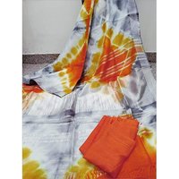 Linen Shibhori Printed Sarees