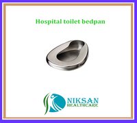 Hospital Toilet Bedpan - Durable Plastic, Standard Size | Suitable For All, Recommended For Hospital Use, Easy To Clean And Store