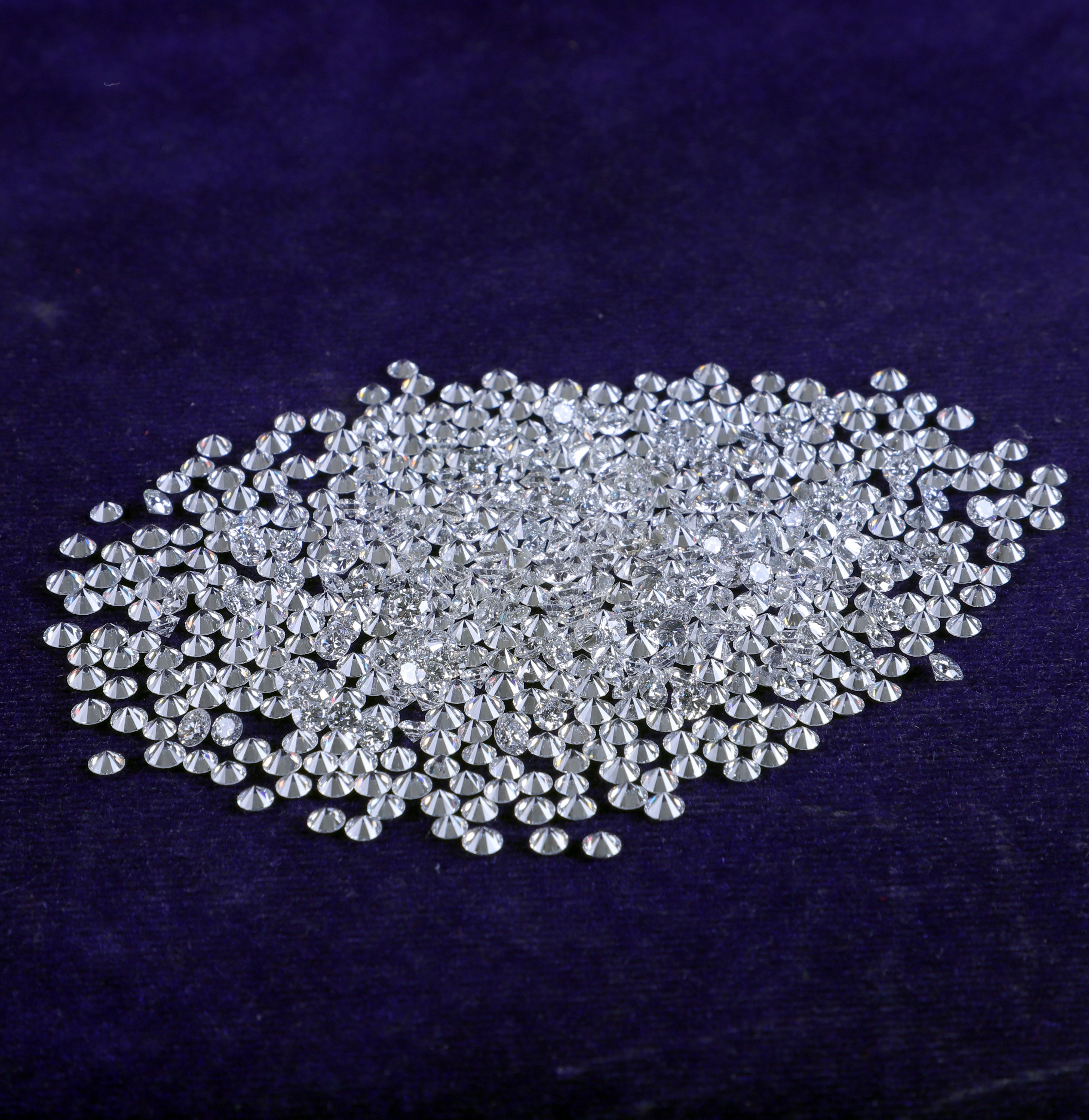 Cvd Diamond 1.10mm to 1.15mm DEF VVS VS Round Brilliant Cut Lab Grown HPHT Loose Stones TCW 1