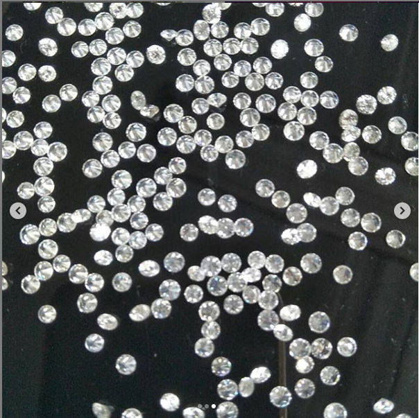 Cvd Diamond 1.20mm to1.25mm DEF VVS VS Round Brilliant Cut Lab Grown HPHT Loose Stones TCW 1