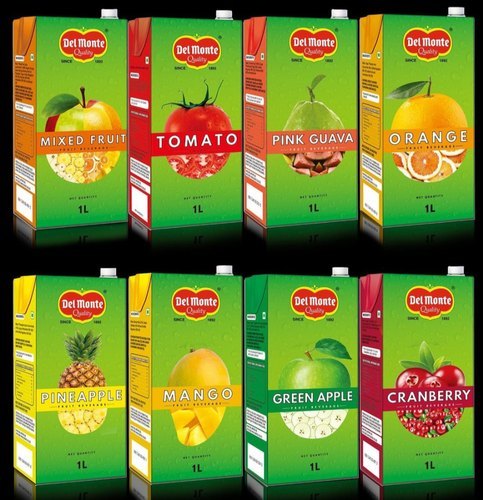 Delmonte Juices - Box Packaging with Sweet Juice Bulp | Premium Quality Fruit Beverage Artisan