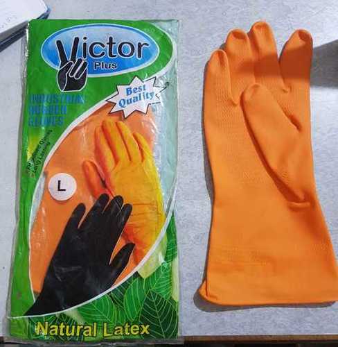 Orange Black Victor Rubber Gloves