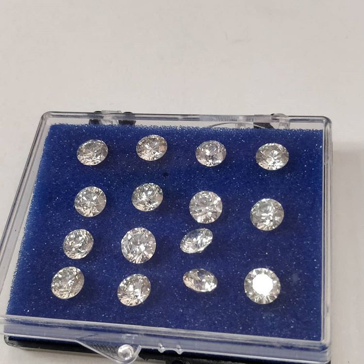 Cvd Diamond 2.30mm to2.40mm DEF VVS VS Round Brilliant Cut Lab Grown HPHT Loose Stones TCW 1