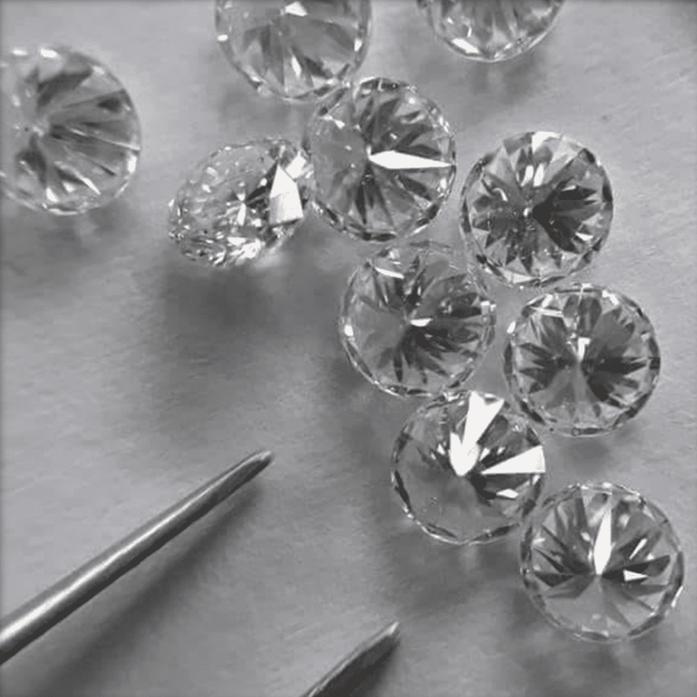 Cvd Diamond 2.70mm to2.80mm DEF VVS VS Round Brilliant Cut Lab Grown HPHT Loose Stones TCW 1