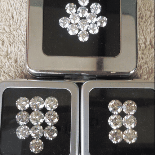 Cvd Diamond 2.90mm to3.00mm DEF VVS VS Round Brilliant Cut Lab Grown HPHT Loose Stones TCW 1