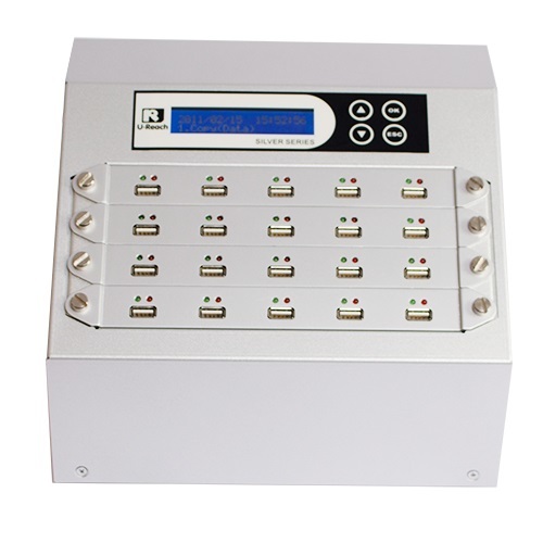 Intelligent 9 Silver Series - 1 to 19 USB Duplicator and Sanitizer (UB920S)