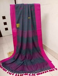 Khadi Cotton Checks Sarees