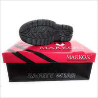 Steel Safety Shoes - Leather Upper, Available In Different Sizes, Black | Ankle Style, Pvc Outsole, Plastic Toe, Comfortable For Unisex Use