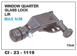 Window Quarter Glass Lock  MAX  N/M ,  L/R