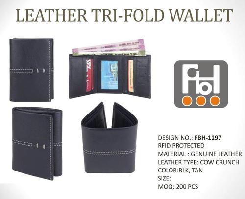 Leather Tri-Fold Wallet