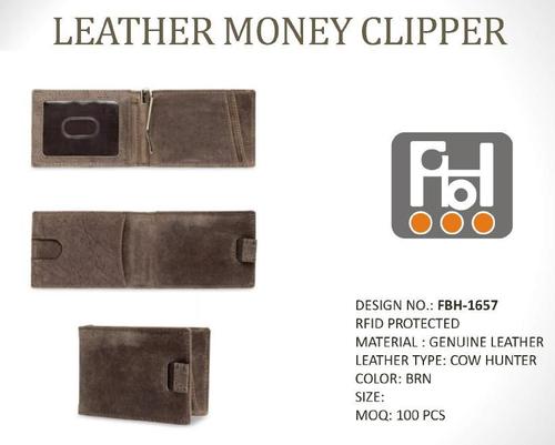 Leather Money Clipper