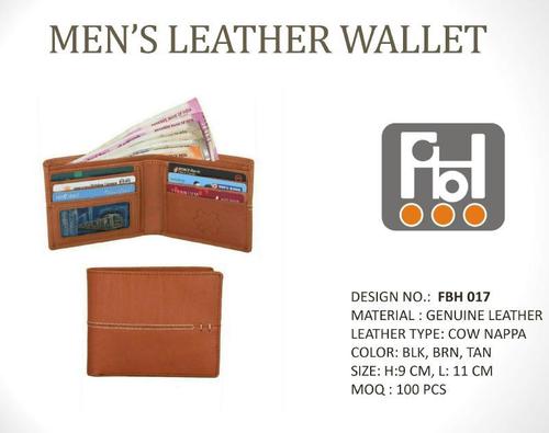 Pure Bi Fold Leather Men'S Wallet