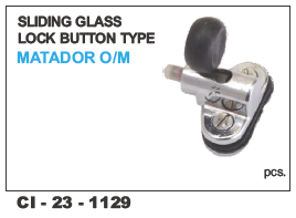 Sliding Glass Lock Button  Matador O/M Vehicle Type: 4 Wheeler