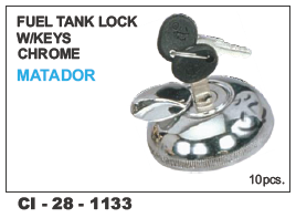 Fuel Tank  Lock W/Keys CHROME MATADOR