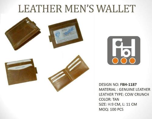 Genuine Leather Tan Color Men's Wallet