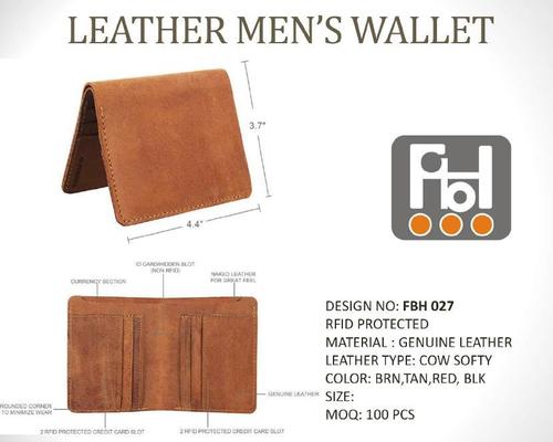 Rfid Protected Leather Wallet