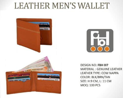 Mens Brown Leather Wallet