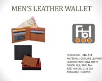 Rfid Protected Genuine Men's Leather Wallet - Genuine Leather, 9x11 Cm, Black Brown Tan | Bi-fold Design, Cow Softy Leather Lining, Classic Style