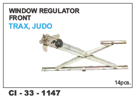 Window Regulator FRONT TRAX, JUDO L/R - 4 Wheeler Compatibility | Warranty Included, Durable Design for Reliable Operation