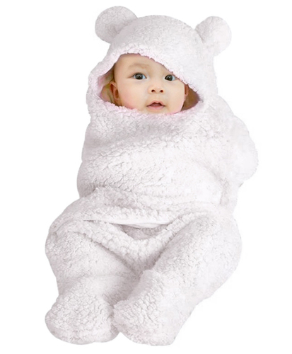 Baby Swaddle White Blanket