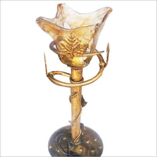 Antique LED Glass High Table Torchiere Lamp
