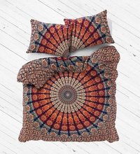 Indian Mandala Cotton Round Duvet Cover