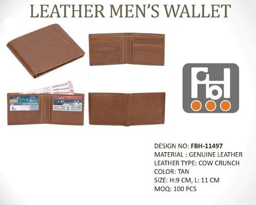 Bi Fold Pure Leather Men's Wallet