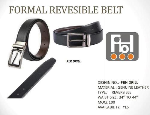 Mens 42 Inch Formal Reversible Belt