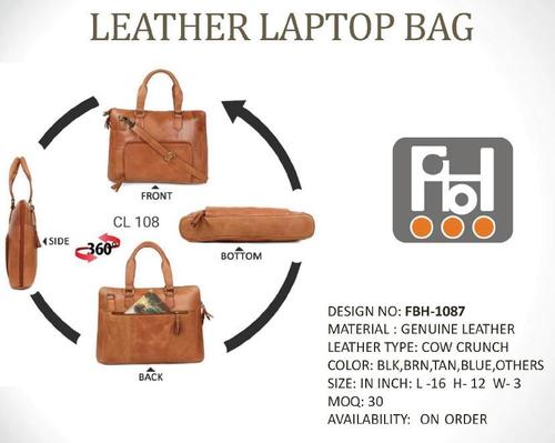 Designer Leather Laptop Bag