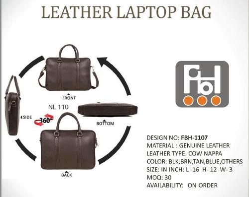 Leather Laptop Bag By FASHION BELT HOUSE