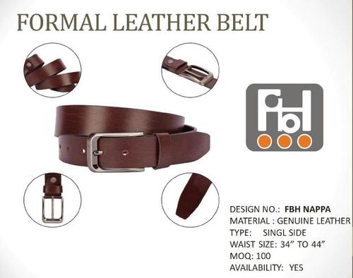 Mens Brown Casual Leather Belt