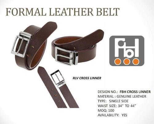 Mens Brown Leather Belt