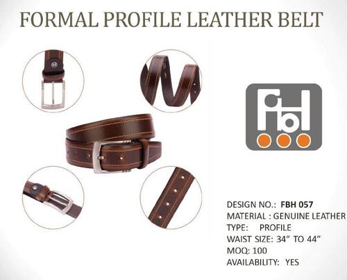 Formal Profile Leather Belt