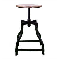 Durable Iron Revolving Bar Stool