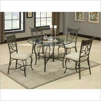 Durable Metal Dining Table Set
