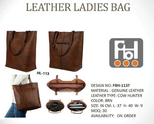 Ladies Leather Laptop Bag