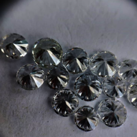 Cvd Diamond 2.40mm to 2.50mm DEF VS SI Round Brilliant Cut Lab Grown HPHT Loose Stones TCW 1