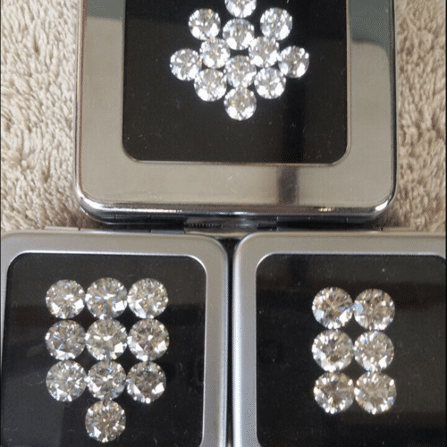 Cvd Diamond 2.80mm to 2.90mm DEF VS SI Round Brilliant Cut Lab Grown HPHT Loose Stones TCW 1