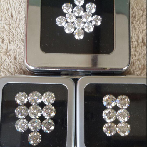 Cvd Diamond 3.20mm to3.30mm DEF VS SI Round Brilliant Cut Lab Grown HPHT Loose Stones TCW 1