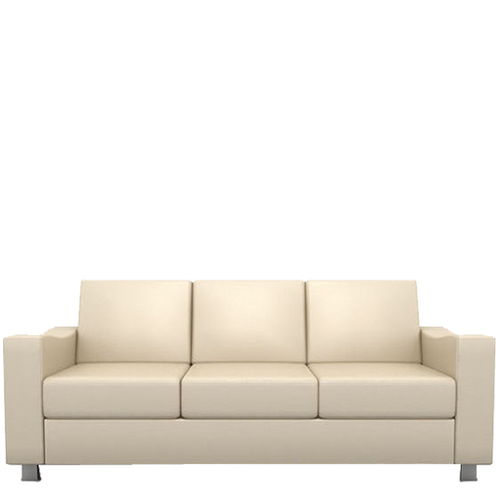 Durable Office Three Seater Leather Sofa