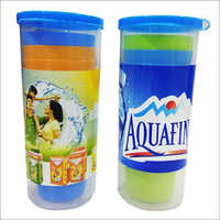 6 Picnic Glasses Set With 1 Large Container