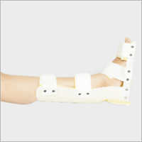 Leg Splint - Plastic, Adjustable Size 12x4 Inches | Lightweight, White Color With Straps Closure