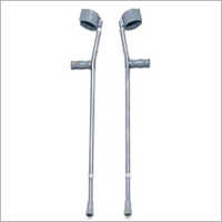 Elbow Crutch - Aluminum, 38.5-49.5 Inches | Ergonomic Handle, Lightweight 1.5 lbs, Rubber Tip, Foam Underarm Pad, Push Button Adjustment