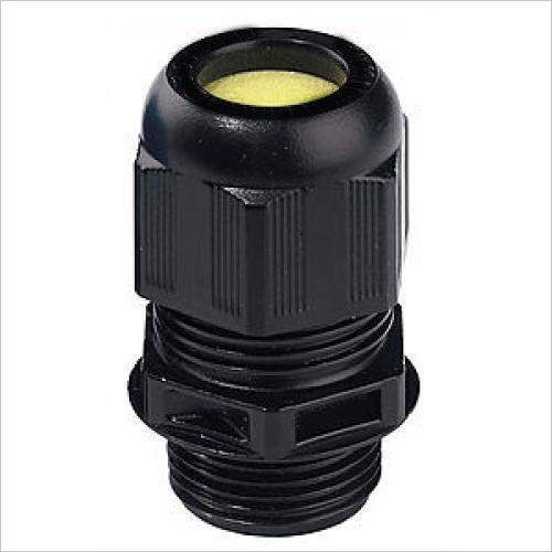 Weatherproof Black Plastic Cable Gland