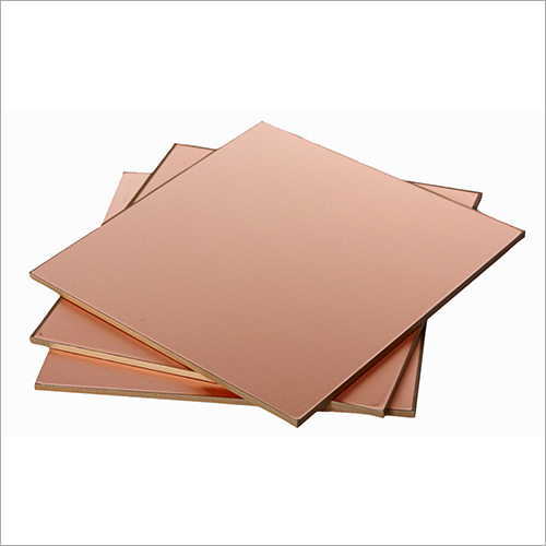 Glossy Copper Clad Laminate Sheet - 100mm Thickness, Rectangular Shape | Smooth Surface Finish, Corrosion Resistant, Easy to Use and Maintain