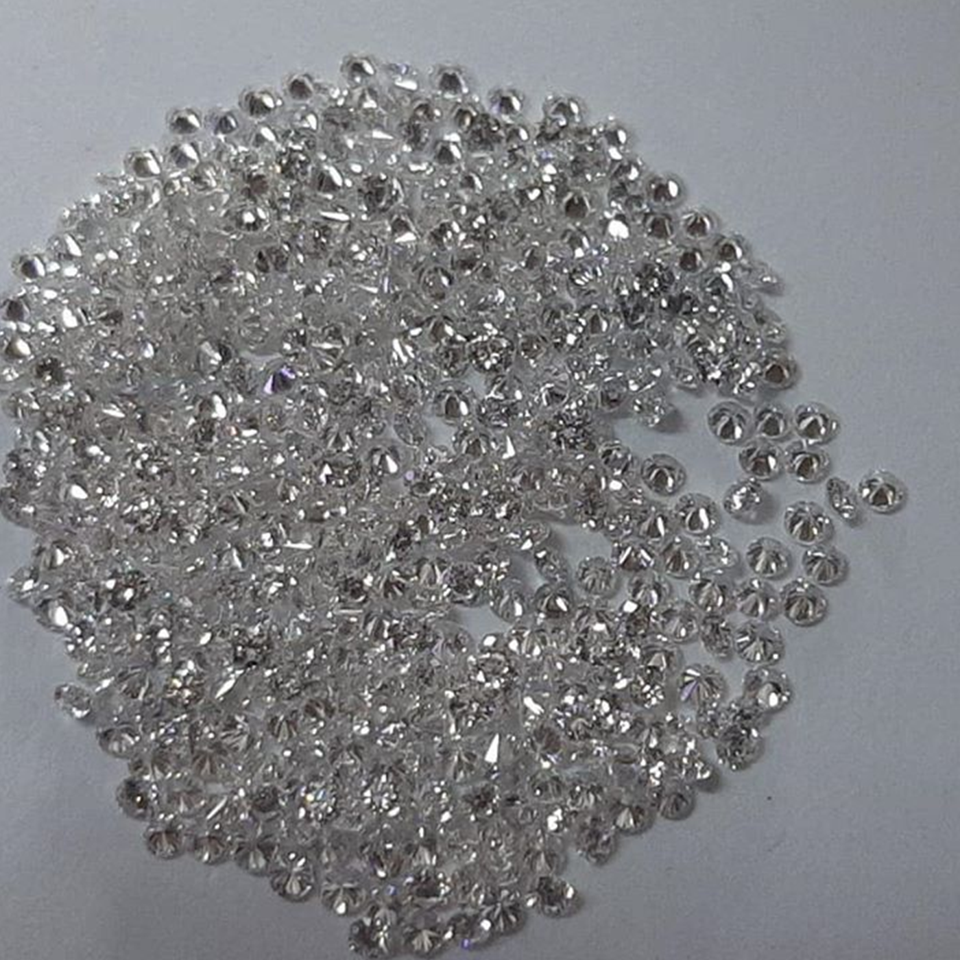 Cvd Diamond 1.10mm to1.15mm GHI VVS VS Round Brilliant Cut Lab Grown HPHT Loose Stones TCW 1