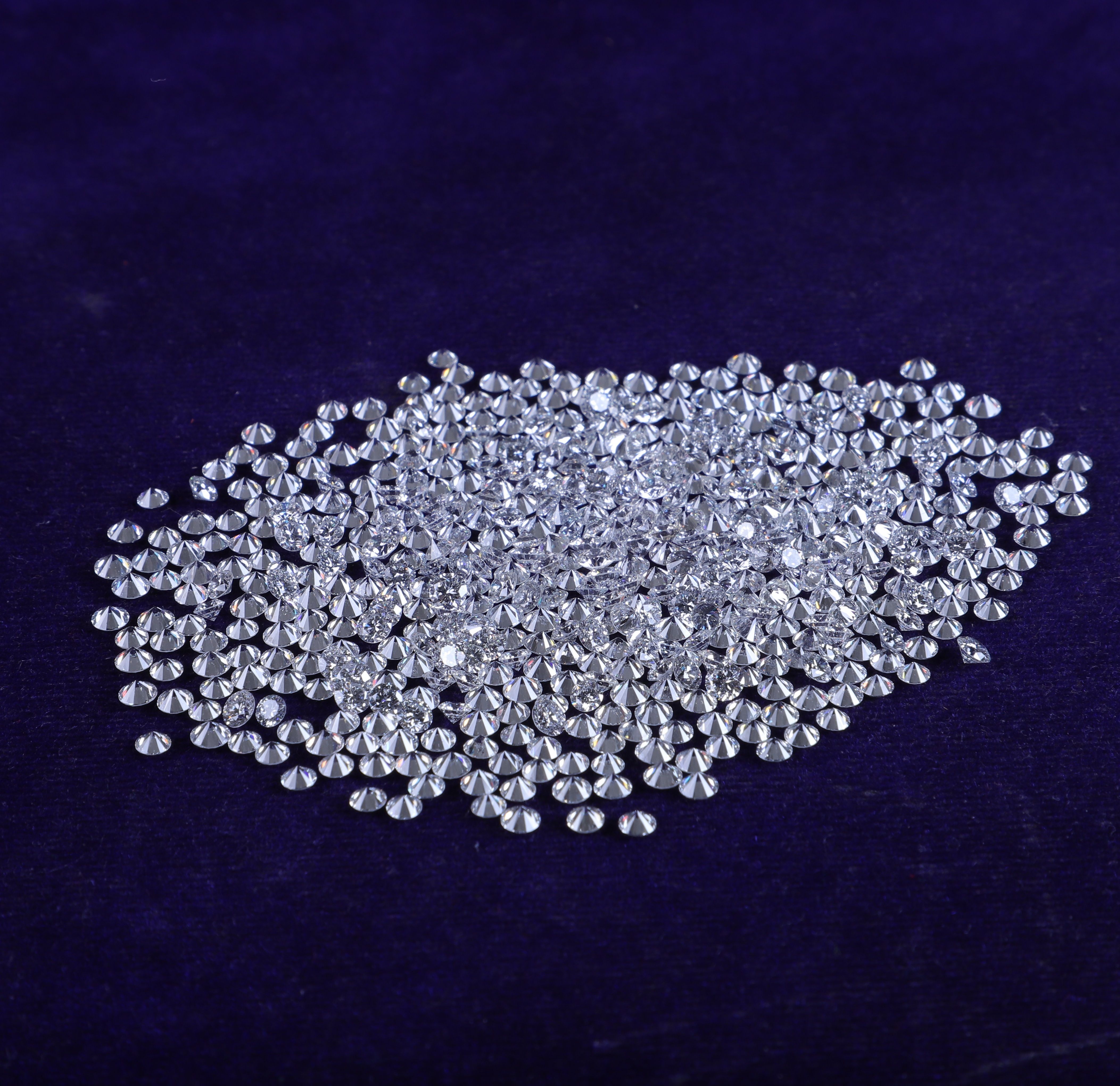 Cvd Diamond 1.15mm to1.20mm GHI VVS VS Round Brilliant Cut Lab Grown HPHT Loose Stones TCW 1