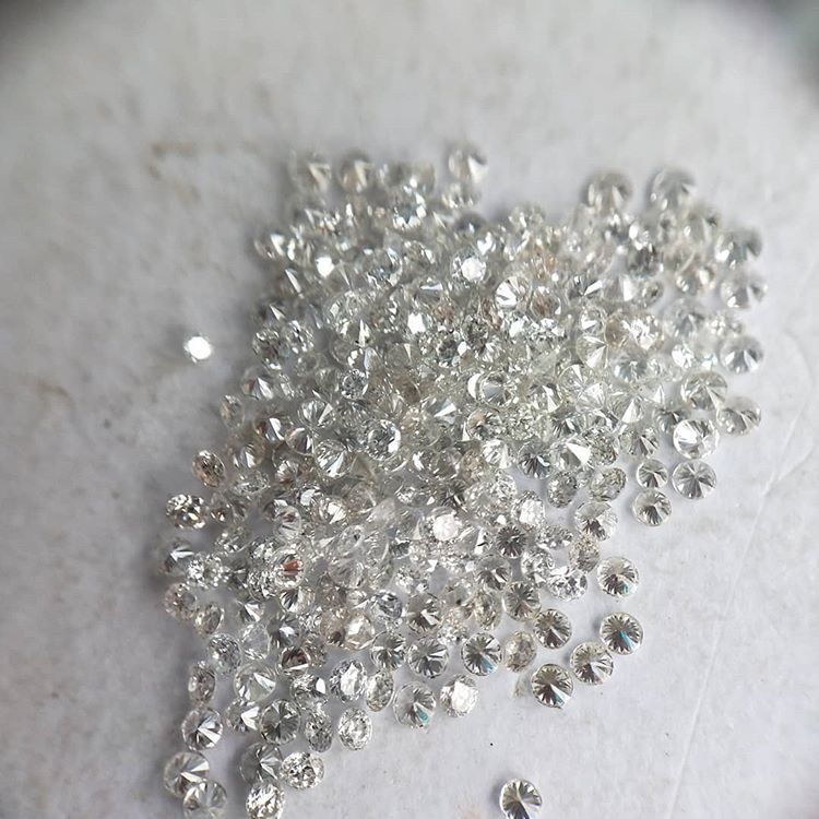 Cvd Diamond 1.20mm to 1.25mm GHI VVS VS Round Brilliant Cut Lab Grown HPHT Loose Stones TCW 1